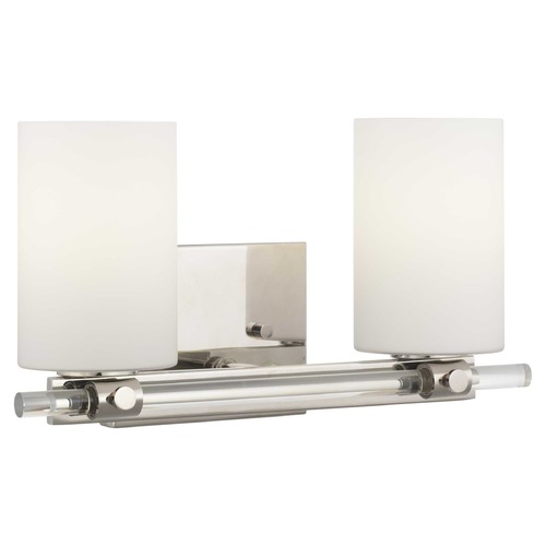 Progress Lighting Lisbon Polished Nickel 2-Light Bathroom Light by Progress Lighting P300198-104