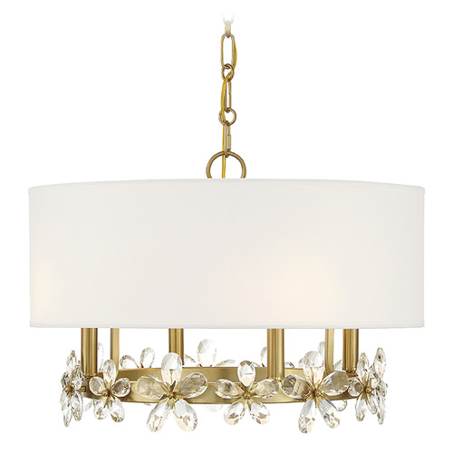 Savoy House Dahlia 4-Light Pendant in Warm Brass by Savoy House 7-4366-4-322