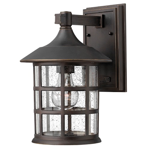 Hinkley Seeded Glass Outdoor Wall Light Oil Rubbed Bronze by Hinkley Lighting 1804OZ