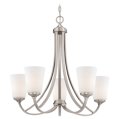 Minka Lavery Overland Park Brushed Nickel Chandelier 4965-84