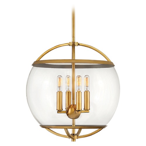 Hinkley Calvin 15-Inch Heritage Brass Pendant by Hinkley Lighting 3934HB