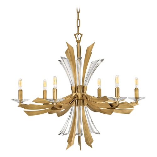 Fredrick Ramond Vida 29.25-Inch Medium Chandelier in Burnished Gold by Fredrick Ramond FR40908BNG