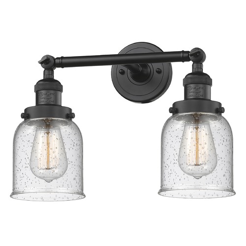 Innovations Lighting Small Bell Matte Black Bathroom Light by Innovations Lighting 208-BK-G54