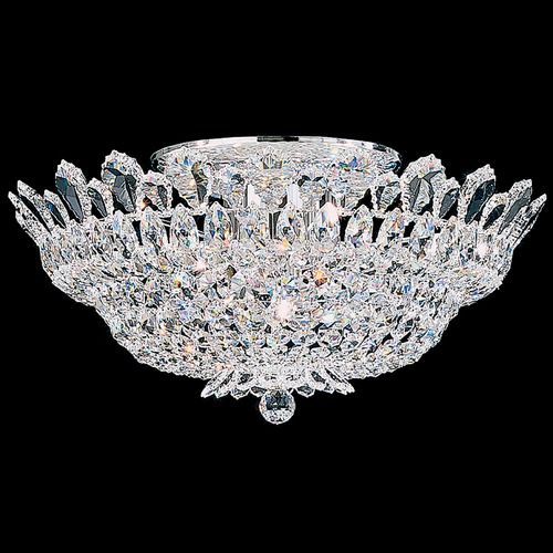 Schonbek Lighting Trilliane Polished Stainless Steel Semi-Flush Mount Light by Schonbek Lighting 5868H