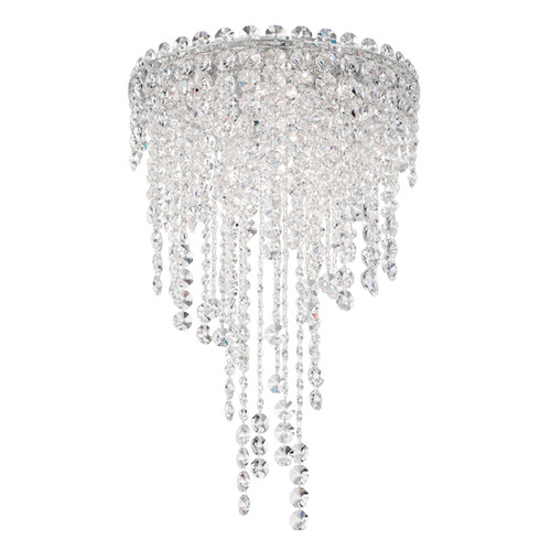 Schonbek Lighting Schonbek Worldwide Lighting Chantant Polished Stainless Steel Flushmount Light CH1201N-401O