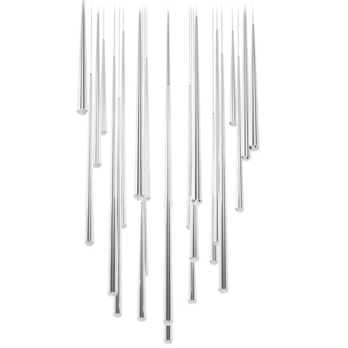 Modern Forms by WAC Lighting Modern Forms Cascade Polished Nickel LED Multi-Light Pendant PD-41725S-PN