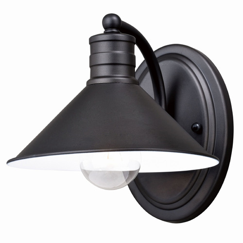 Vaxcel Lighting Vaxcel Lighting Akron Oil Rubbed Bronze & Matte White Sconce W0283