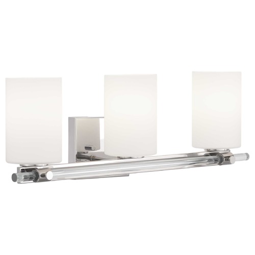 Progress Lighting Lisbon Polished Nickel 3-Light Bathroom Light by Progress Lighting P300199-104