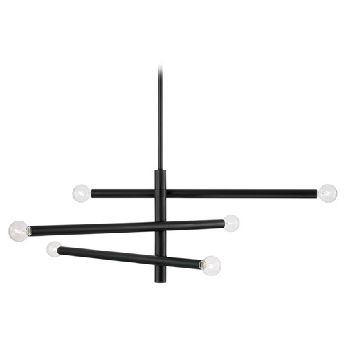 Capital Lighting Capital Lighting Zane Matte Black Chandelier 451262MB