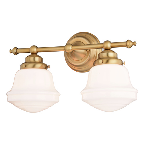Vaxcel Lighting Huntley Natural Brass Bathroom Light by Vaxcel Lighting W0452