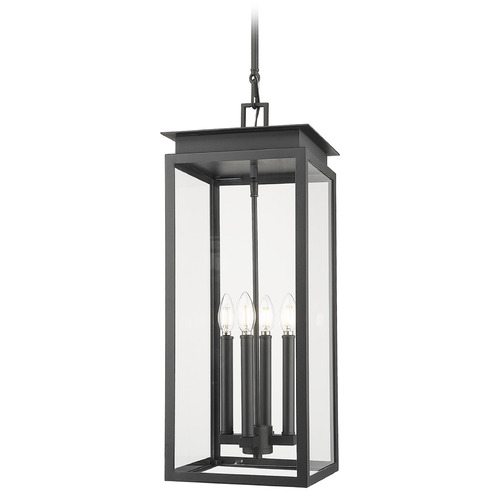 Z-Lite Z-Lite Nova Black Outdoor Hanging Light 5018CHB-BK