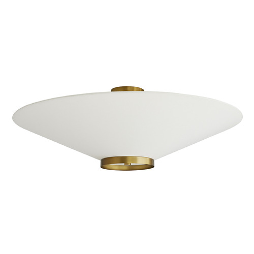 Arteriors Home Lighting Decker 34-Inch Flush Mount in Antique Brass by Arteriors Home 49381