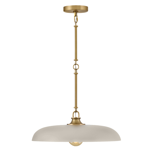 Hinkley Sadie Large Pendant in Lacquered Brass & White by Hinkley Lighting 48167LCB-CI