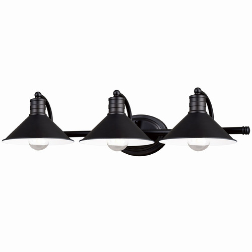 Vaxcel Lighting Vaxcel Lighting Akron Oil Rubbed Bronze & Matte White Bathroom Light W0285