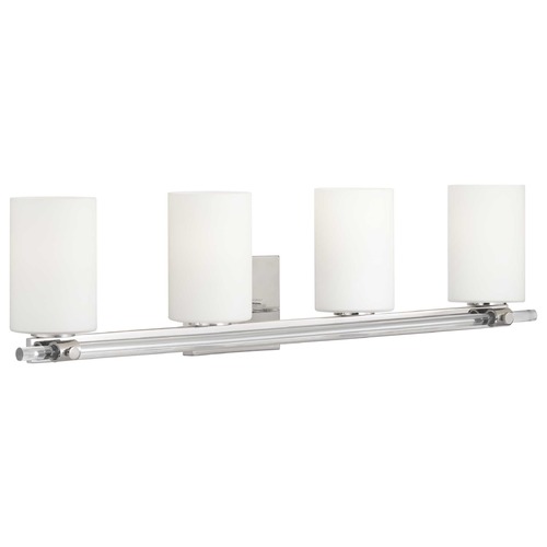 Progress Lighting Lisbon Polished Nickel 4-Light Bathroom Light by Progress Lighting P300200-104