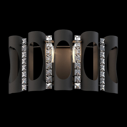 Schonbek Lighting Schonbek Worldwide Lighting Twilight Black Sconce MR1002N-BK1O