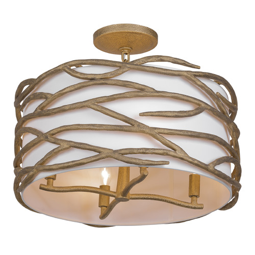 Minka Lavery Branch Reality Semi-Flush Mount in Ashen Gold by Minka Lavery 3715-788