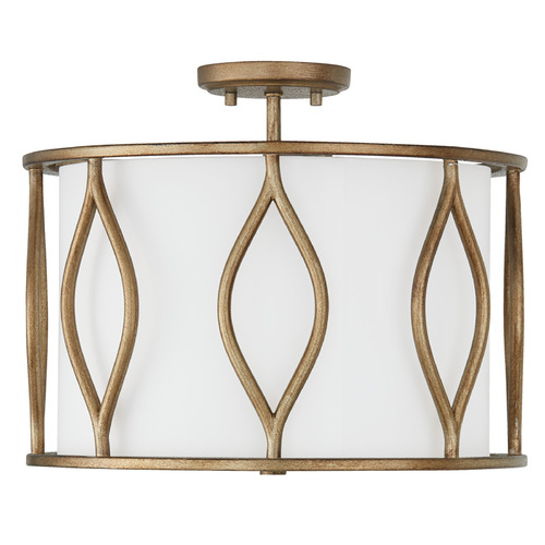 Capital Lighting Capital Lighting Cohen Mystic Luster Semi-Flushmount Light 252531ML