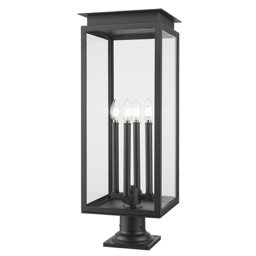 Z-Lite Z-Lite Nova Black Pier Mount Light 5018PHBR-533PM-BK