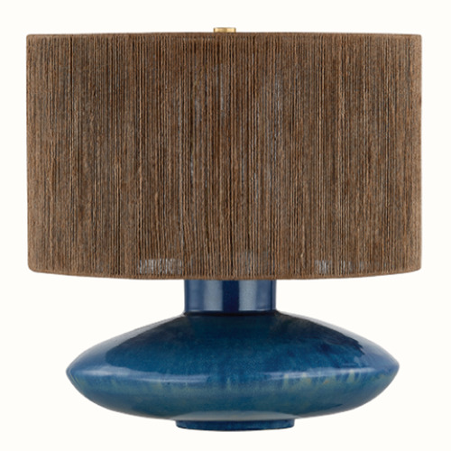 Mitzi by Hudson Valley Mitzi By Hudson Valley Myla Aged Brass / Ceramic Shadow Amphora Table Lamp with Drum Shade HL1034201-AGB/CSA