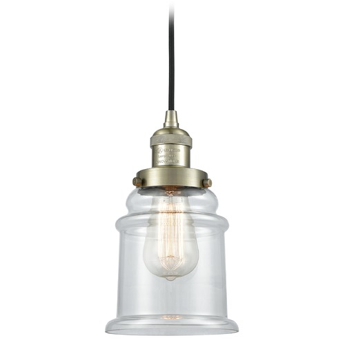 Innovations Lighting Canton Antique Brass Mini Pendant by Innovations Lighting 201C-AB-G182