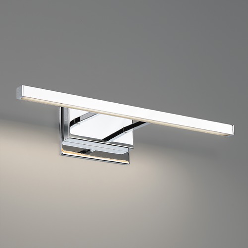 WAC Lighting Parallax 18-Inch Vanity Light in Chrome 3CCT 3000K by WAC Lighting WS-73117-30-CH