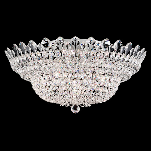 Schonbek Lighting Trilliane Polished Stainless Steel Flushmount Light by Schonbek Lighting 5877H
