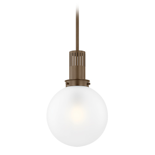 Troy Lighting Troy Lighting Tobias Bronze LED Pendant Light with Globe Shade F4612-BRZ