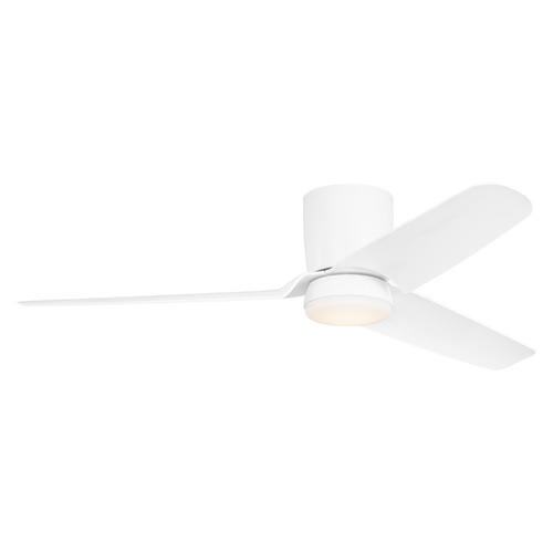 Visual Comfort Fan Collection Colgin 56-Inch LED Hugger Fan in Matte White by VC Fan Collection 3CGHR56RZWD