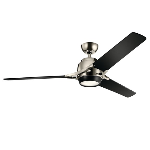 Kichler Lighting Zeus 60-Inch LED Fan in Polished Nickel by Kichler Lighting 300060PN