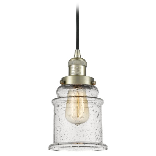Innovations Lighting Canton Antique Brass Mini Pendant by Innovations Lighting 201C-AB-G184