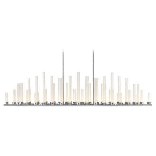 Fredrick Ramond Trinity 48-Inch LED Linear Chandelier in Polished Nickel by Fredrick Ramond FR46108PNI