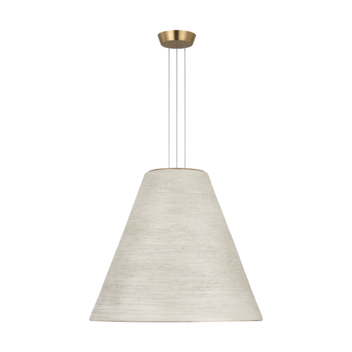 Visual Comfort Modern Collection Karam Tapered Large Pendant in Cream by Visual Comfort Modern SLPD12527CRNB
