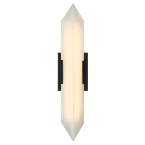 Matteo Lighting Matteo Lighting Rigio Matte Black LED Vertical Bathroom Light S18724MB