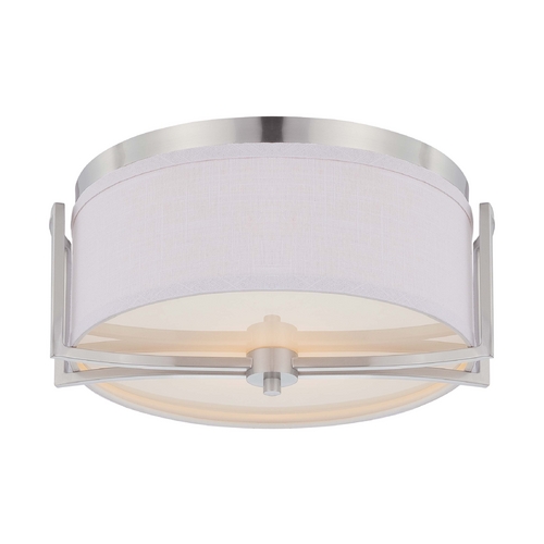 Nuvo Lighting Modern Flush Mount in Brushed Nickel by Nuvo Lighting 60/4761