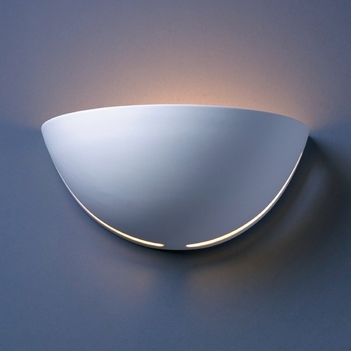 Justice Design Group Sconce Wall Light in Bisque by Justice Design Group CER-1385-BIS