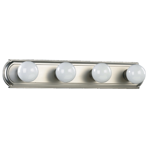 Quorum Lighting Satin Nickel Bathroom Light by Quorum Lighting 5049-4-65
