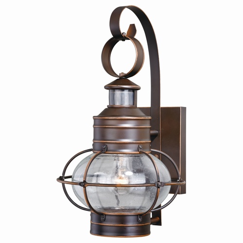 Vaxcel Lighting Chatham Motion Sensor Dusk to Dawn Outdoor Light in Bronze by Vaxcel Lighting T0249
