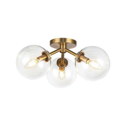 Alora Lighting Cassia 17.75-Inch Flush Mount in Aged Gold by Alora Lighting SF549315AGCL
