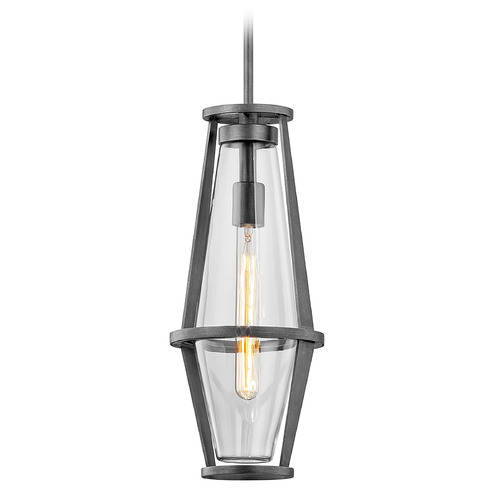 Troy Lighting Troy Lighting Prospect Graphite Mini-Pendant Light with Oblong Shade F7617-GRA