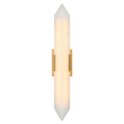 Matteo Lighting Matteo Lighting Rigio Aged Gold Brass LED Vertical Bathroom Light S18730AG