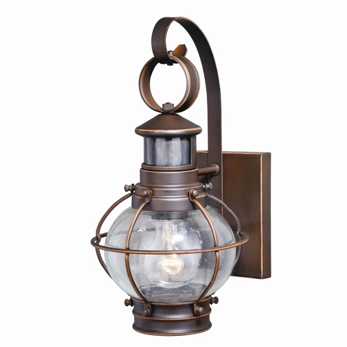 Vaxcel Lighting Chatham Motion Sensor Dusk to Dawn Outdoor Light in Bronze by Vaxcel Lighting T0326