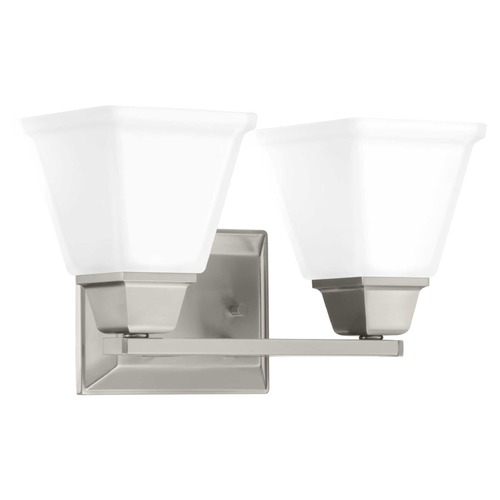 Progress Lighting Clifton Heights Brushed Nickel 2-Light Bathroom Light by Progress Lighting P300159-009