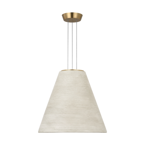 Visual Comfort Modern Collection Karam Tapered Medium Pendant in Cream by Visual Comfort Modern SLPD12627CRNB