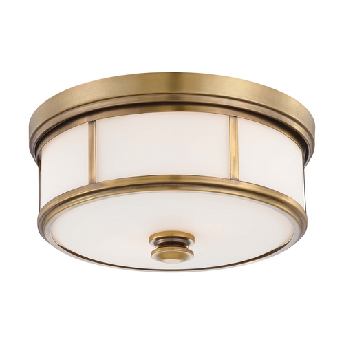 Minka Lavery Harbour Point 13.5-Inch Flush Mount Ceiling Light in Liberty Gold by Minka Lavery 4365-249