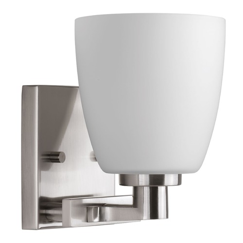 Progress Lighting Fleet Brushed Nickel Sconce by Progress Lighting P2165-09