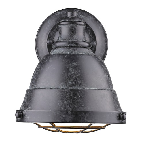 Golden Lighting Bartlett Wall Sconce in Black Patina by Golden Lighting 7312-BA1BP