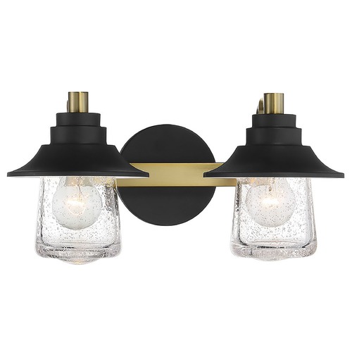Minka Lavery Westfield Manor Sand Coal with Soft Brass Bathroom Light by Minka Lavery 4892-685