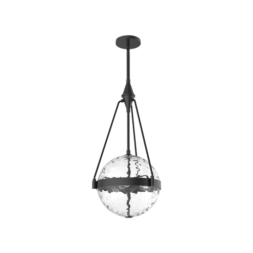 Alora Lighting Alora Lighting Harmony Matte Black Pendant Light with Globe Shade PD406414MBWC