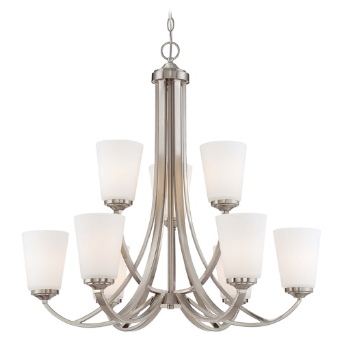 Minka Lavery Overland Park Brushed Nickel Chandelier 4969-84
